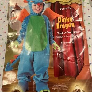 Dinky Dragon Toddler Costume - Blue and Green